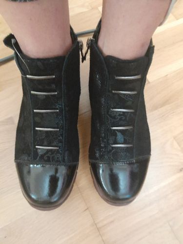 Filippo Leder Keilstiefeletten DBT3179/25 BK FL Schwarz