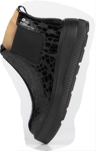 Filippo Leder Plateaustiefeletten DBT6376/24 BK Schwarz