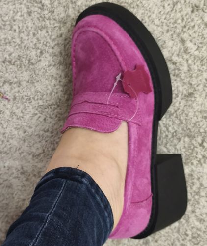 Filippo Lederhalbschuhe mit Absatz DP4685/23 FH Rosa