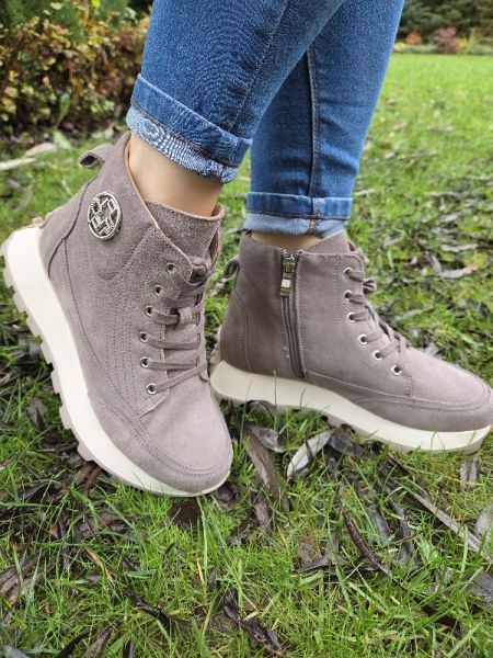 Filippo Leder Plateaustiefeletten DBT7160/25 TP Taupe