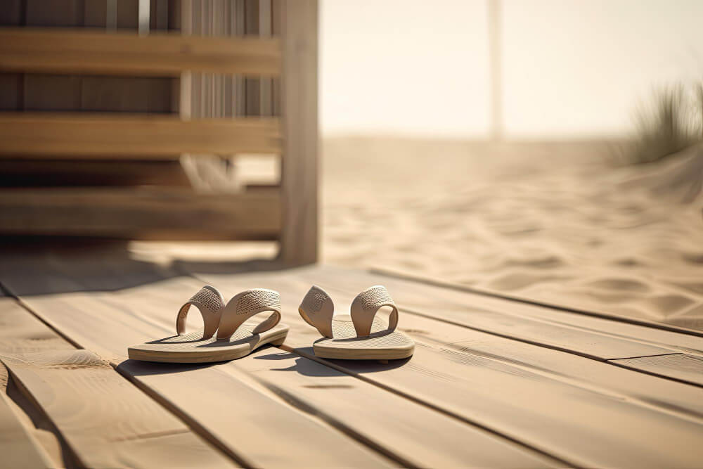 Letnie sandały na plażę