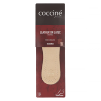 Coccine Leder-Einlegesohle mit Latexschaum